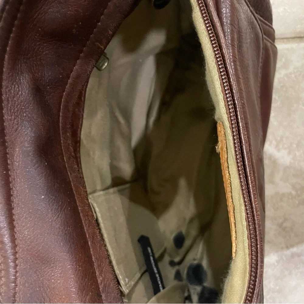 Coronado Brown Leather Hobo Bag‎